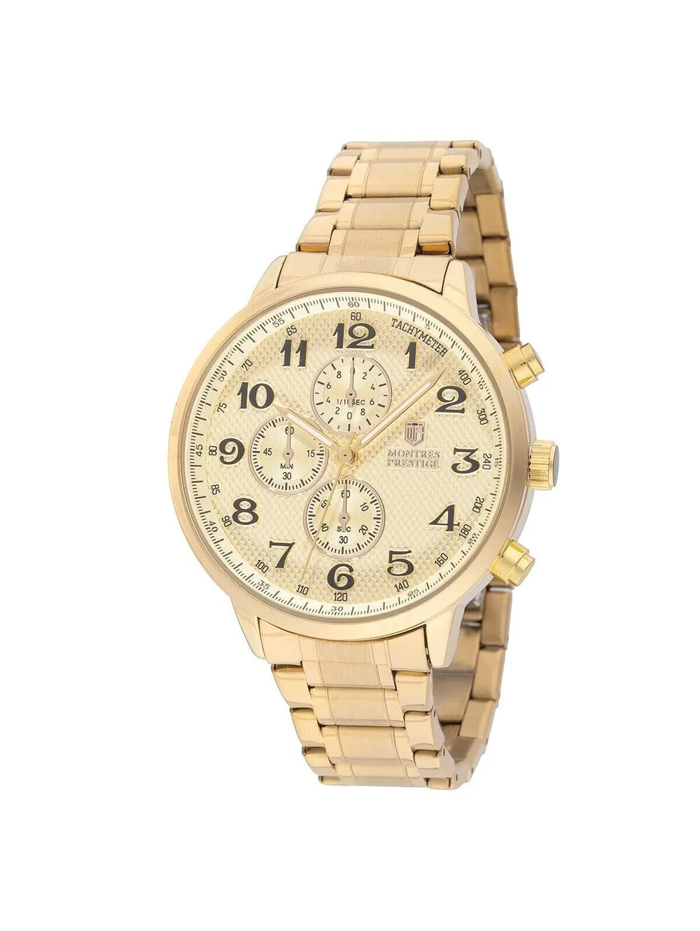 Montres Prestige X Invicta MPW-0318 43.5mm Gold Chronograph Look Quartz New